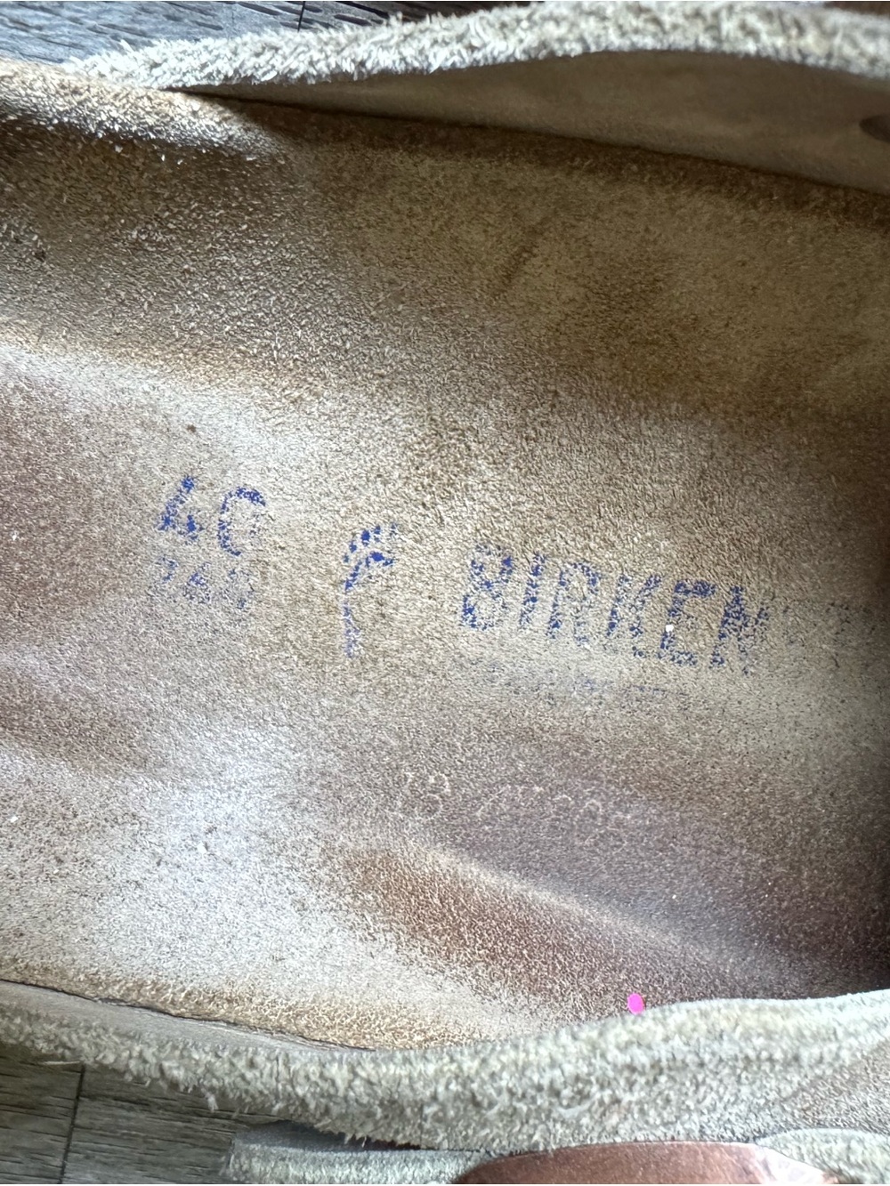 Birkenstock Suede Clog Sandals in Light Brown - Picture 6 of 6
